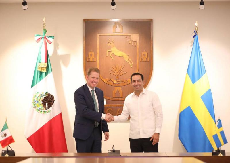 Yucatán fortalece lazos de cooperación con Suecia para trabajar de forma conjunta en medio ambiente, economía y atracción de inversiones a la entidad