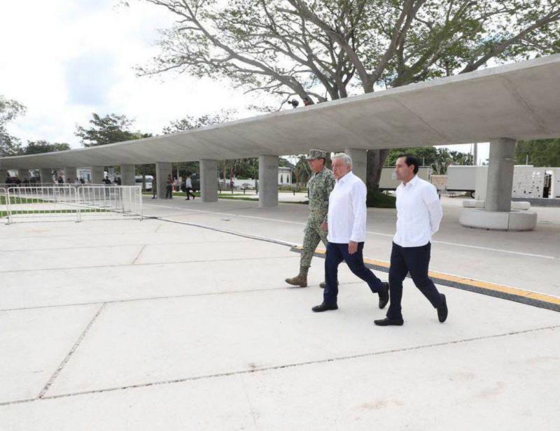 El Gobernador Mauricio Vila Dosal y el Presidente Andrés Manuel López Obrador inauguran el Gran Parque "La Plancha"