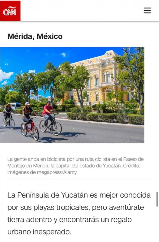 La capital de Yucatán, considerada como uno de los mejores destinos del mundo para visitar en 2024