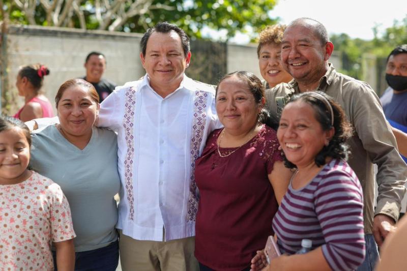 Gobernador Joaquín Díaz Mena entrega rehabilitación del camino Cacao–San Antonio Mulix