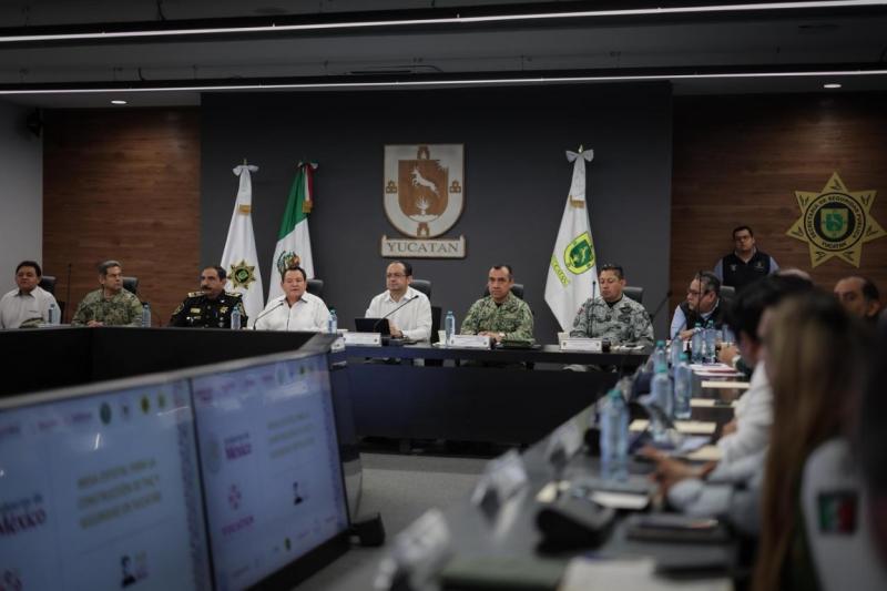 Fortalecen coordinación interinstitucional para preservar la paz y la seguridad en Yucatán
