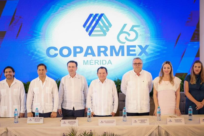 Encabeza el Gobernador Joaquín Díaz Mena la toma de protesta del Consejo Directivo 2026-2027 de la Coparmex