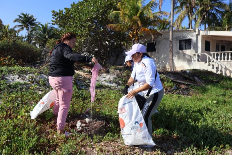 Suman esfuerzos en San Crisanto para sanear siete kilómetros de costa