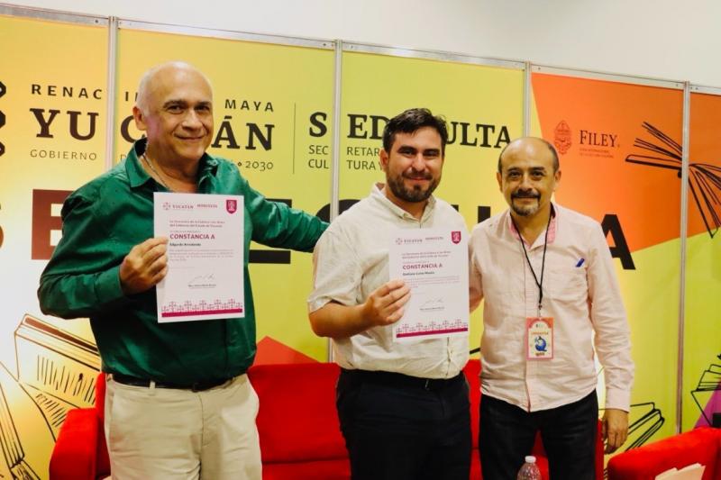 Jornada de literatura, historia y arte gráfico con lleno total en el stand de Sedeculta en la Filey