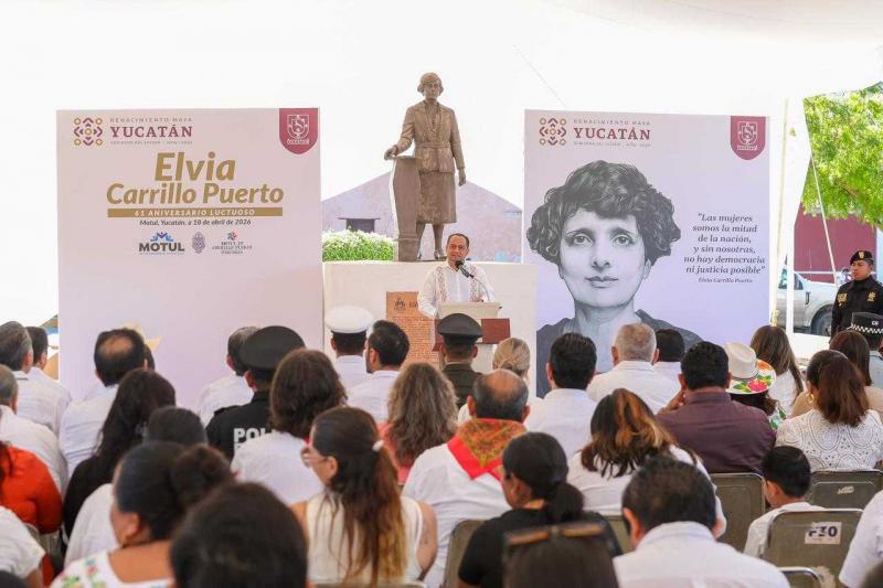 Elvia Carrillo Puerto, presente en la memoria y lucha de Yucatán