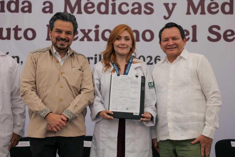 Refuerzan atención hospitalaria en Yucatán con 278 nuevas plazas para especialistas