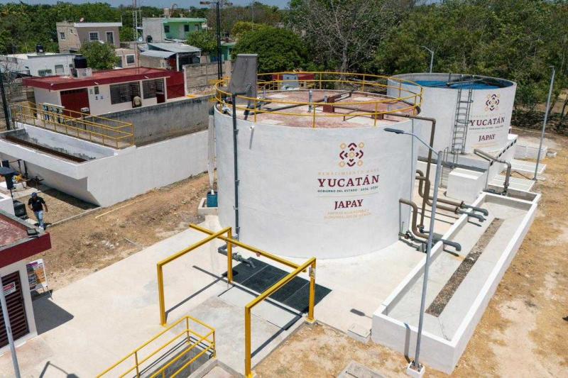 Supervisa Gobernador Joaquín Díaz Mena rehabilitación de planta de tratamiento en Santa Cruz Palomeque