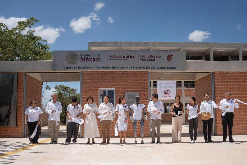Presidenta Claudia Sheinbaum y Gobernador Joaquín Díaz Mena impulsan educación tecnológica con nuevo CBTis en Ciudad Caucel