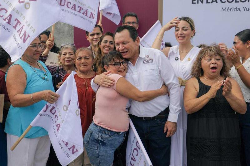 Gobernador Joaquín Díaz Mena pone fin a 40 años de rezago en calles de la Serapio Rendón