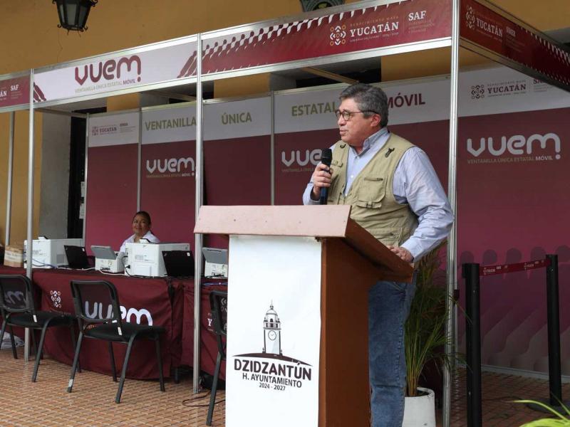 Ventanilla Única Estatal Móvil acerca más de 150 trámites a Dzidzantún