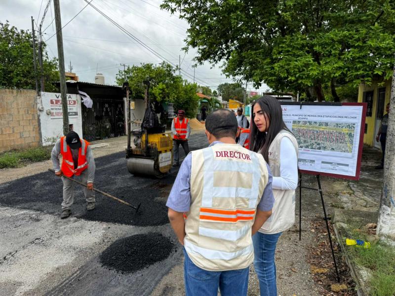 Inicia conservación de 38 calles en la colonia Melchor Ocampo de Mérida