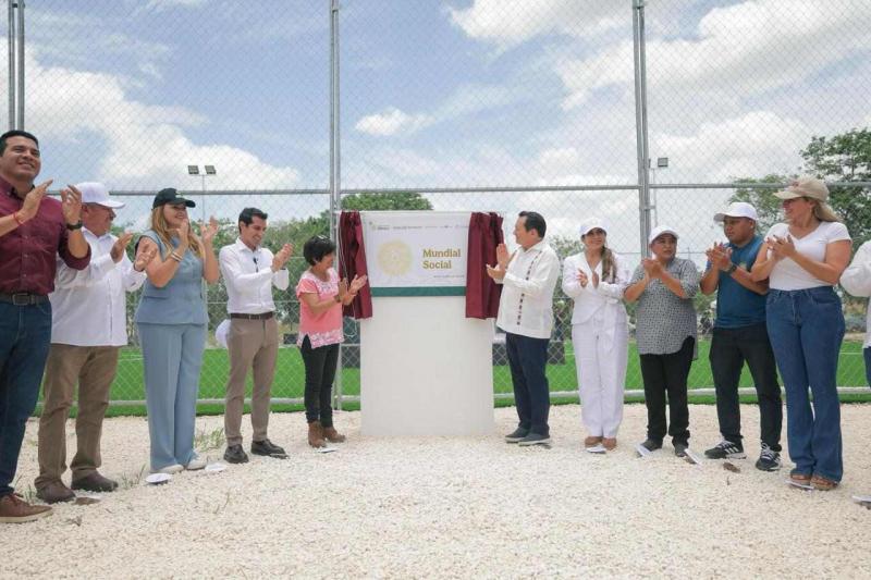 Renacimiento Maya acerca espacios deportivos a colonias con canchas del Mundial Social 2026