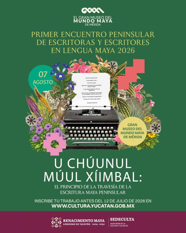 Abren convocatoria para el Primer Encuentro Peninsular de Escritoras y Escritores en Lengua Maya