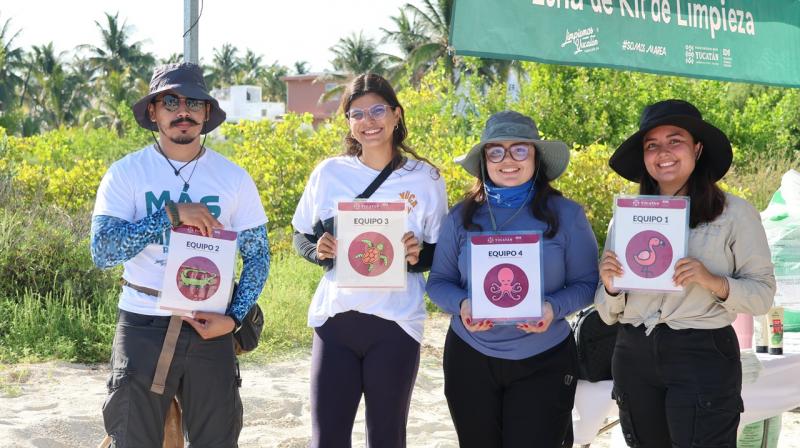 Comunidad y organizaciones se suman al cuidado de las playas de Progreso