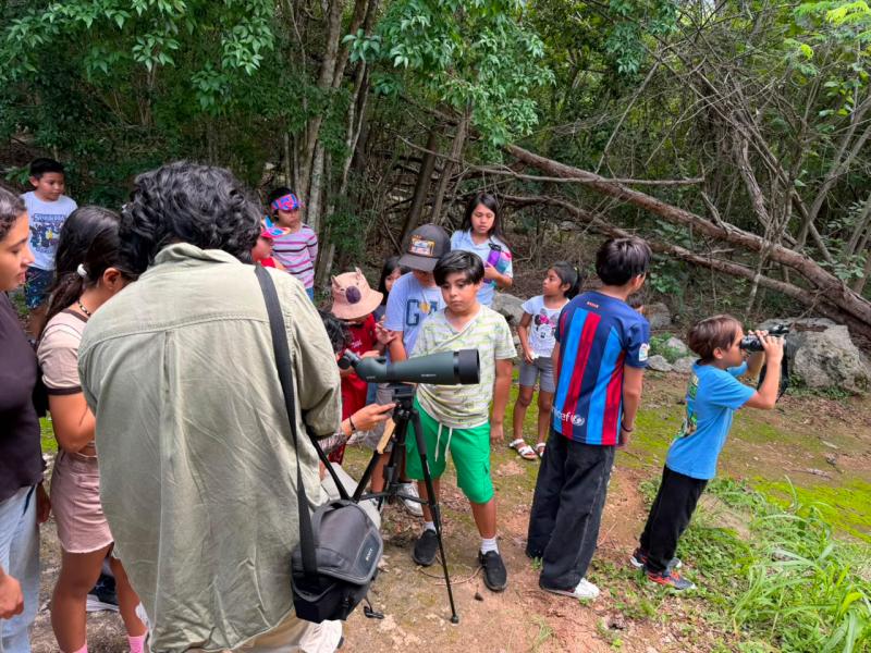 Niñas y niños viven experiencia ambiental en el Parque Yu’um Tsil