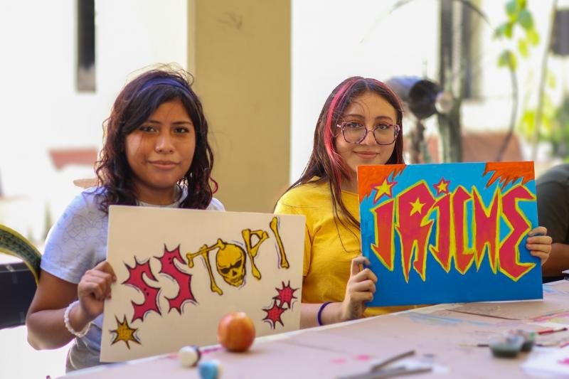 Fomentan talento juvenil durante el verano con taller gratuito de grafiti
