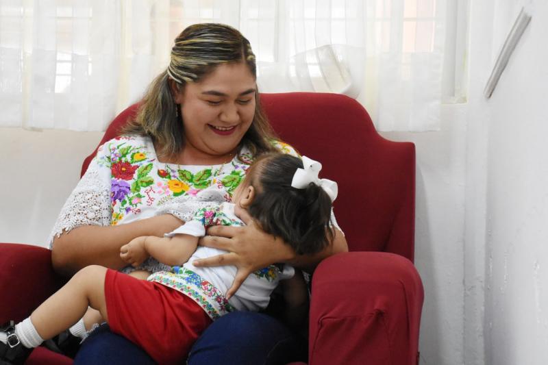 Protegen salud de niñas, niños y madres con acciones a favor de la lactancia materna