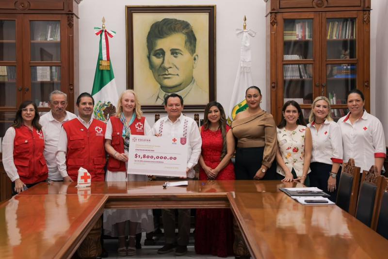 Renacimiento Maya respalda a la Cruz Roja con 1.8 millones de pesos para salvar más vidas en Yucatán