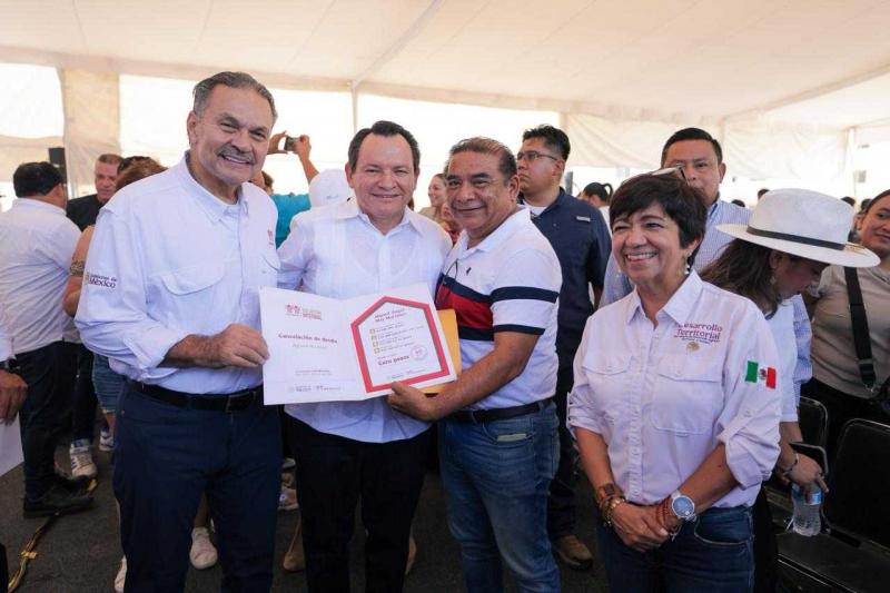 Renacimiento Maya y Gobierno de México llevan vivienda propia a más de 47 mil familias yucateca