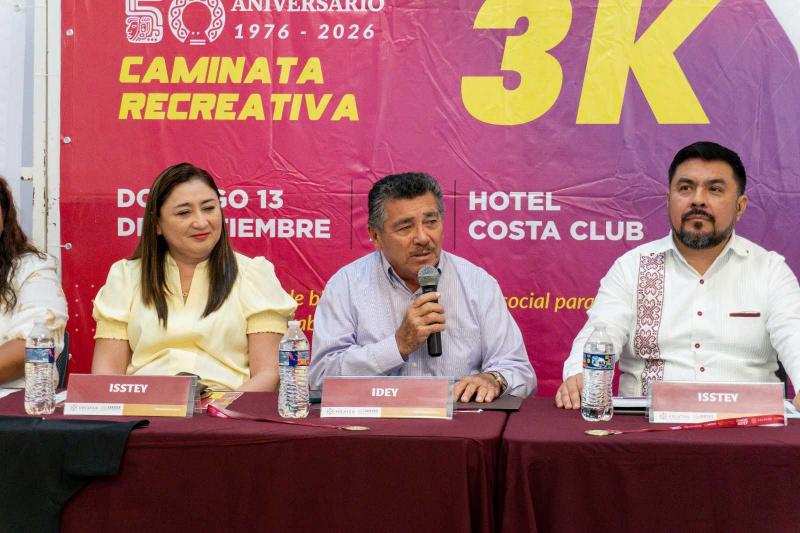 Con Caminata Recreativa 3K, el Isstey celebra su 50 aniversario