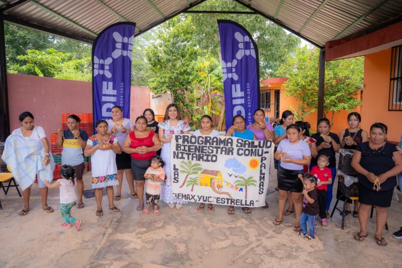 DIF Yucatán impulsa seguridad alimentaria de familias de Chemax
