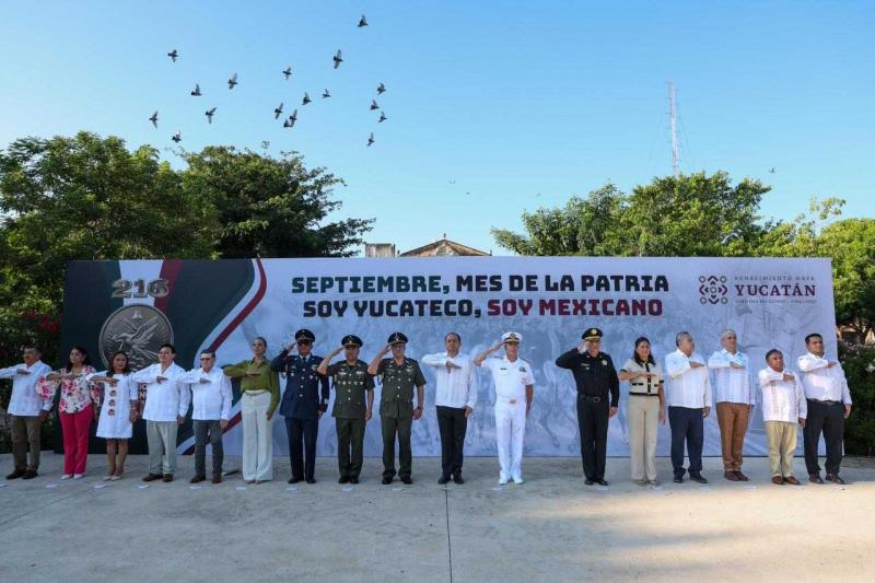 Yucatán inicia festejos por Mes de la Patria