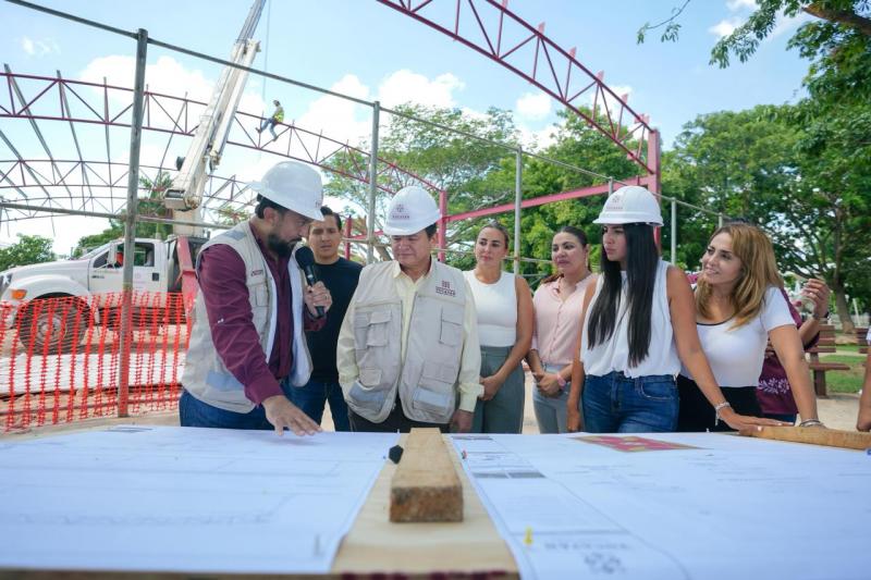 Luego de años de abandono, el Renacimiento Maya lleva bienestar a familias de Mérida con la modernización de espacios públicos