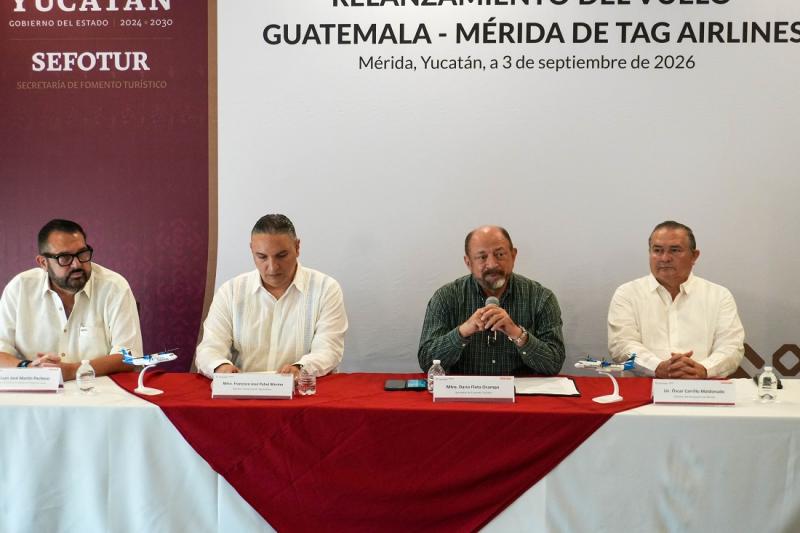 Incrementa Yucatán su conectividad internacional con relanzamiento del vuelo Guatemala-Mérida