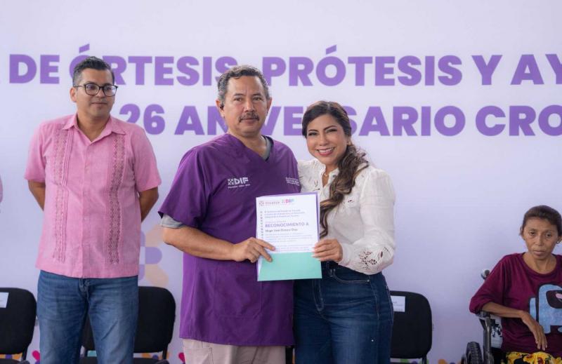 Cropafy acerca por primera vez prótesis y órtesis al interior de Yucatán