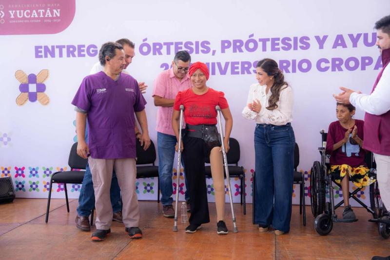 Cropafy acerca por primera vez prótesis y órtesis al interior de Yucatán