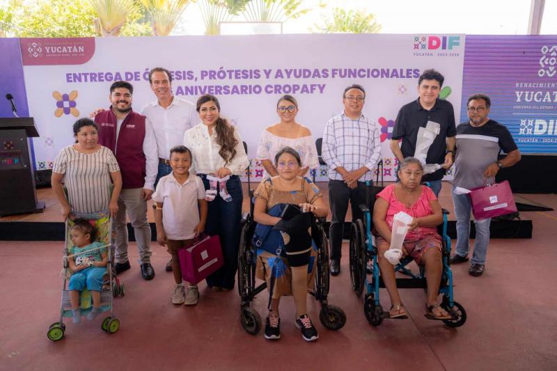 Cropafy acerca por primera vez prótesis y órtesis al interior de Yucatán