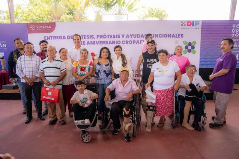 Cropafy acerca por primera vez prótesis y órtesis al interior de Yucatán