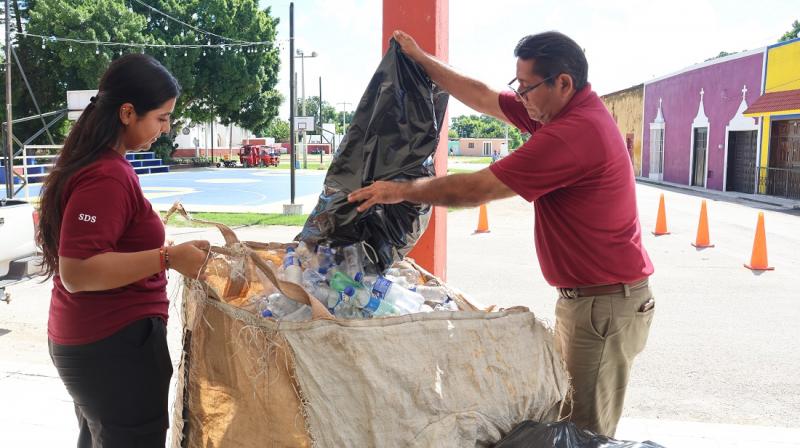 Mercado Circular convierte el reciclaje en apoyos para 109 familias de Tunkás