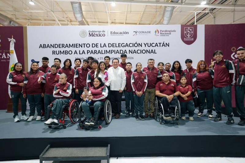 Renacimiento Maya abandera a 76 atletas rumbo a la Paralimpiada Nacional Conade 2026