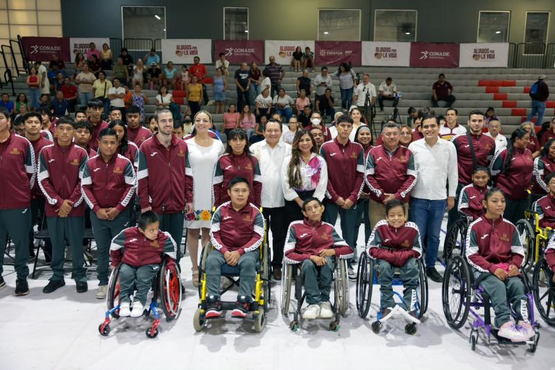 Renacimiento Maya abandera a 76 atletas rumbo a la Paralimpiada Nacional Conade 2026