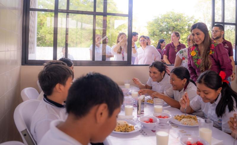 Nuevo comedor escolar mejora la alimentación de 200 estudiantes en Kopomá