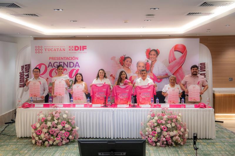 DIF Yucatán presenta Agenda Rosa 2026 para promover la detección oportuna del cáncer de mama en todo el estado