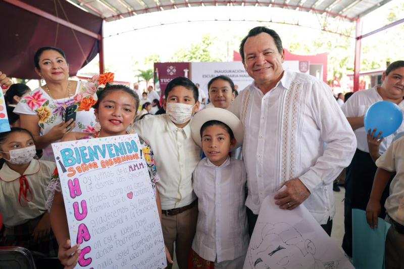 Renacimiento Maya invierte siete millones de pesos en infraestructura educativa digna en Sucilá