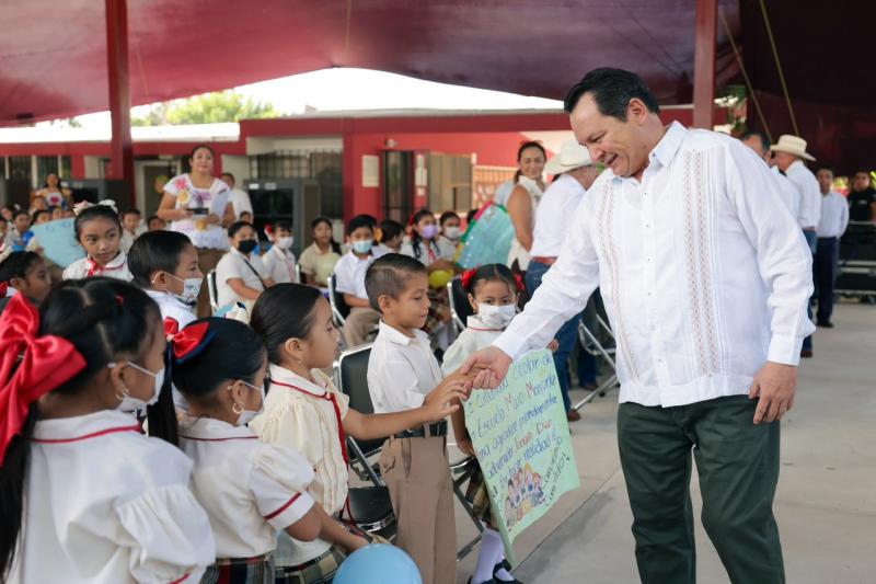 Renacimiento Maya invierte siete millones de pesos en infraestructura educativa digna en Sucilá
