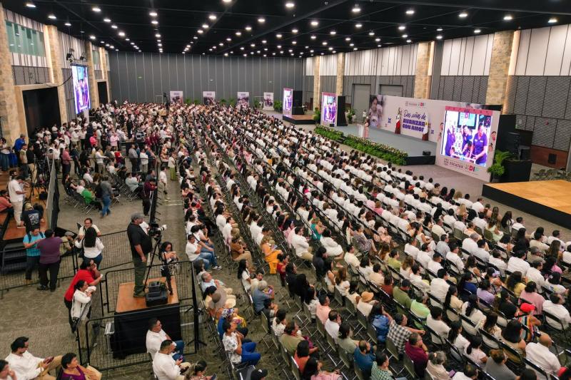 30 millones de raciones para 125 mil niñas y niños: Wendy Méndez Naal rinde cuentas de dos años del DIF Yucatán