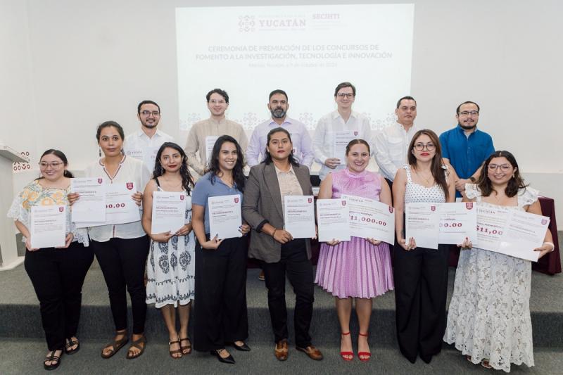 Yucatán reconoce talento científico con premios por 232 mil pesos