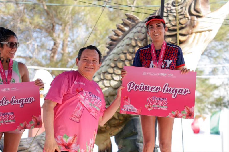 Mastografías y Papanicolaou gratis al terminar la caminata: la Carrera Rosa llega a Telchac Puerto y el 30 de octubre entregarán 92 prótesis mamarias