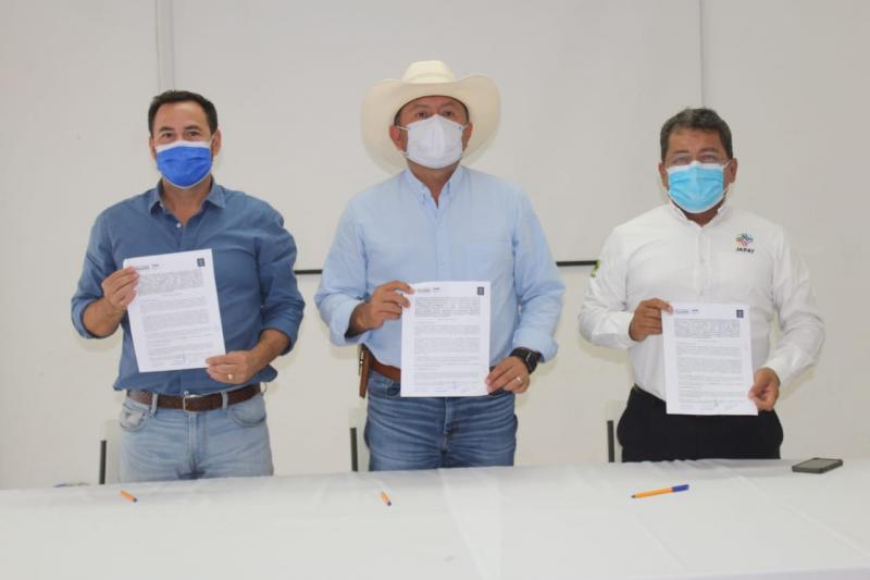 Firman convenio de colaboración Japay y el Ayuntamiento de Tizimín
