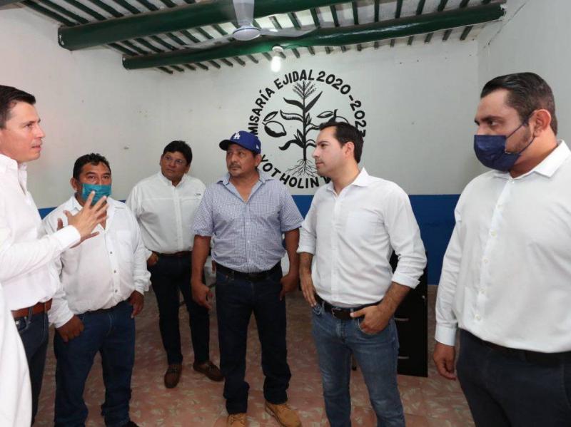 Pone en marcha el Gobernador Mauricio Vila Dosal el programa de mejoramiento y equipamiento de Casas Ejidales