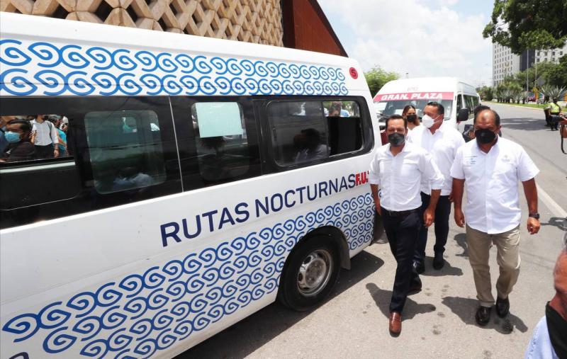 Anuncia el Gobernador Mauricio Vila Dosal las nuevas Rutas Nocturnas del sistema de transporte 