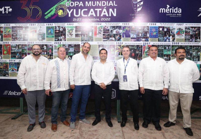 Yucatán reúne lo mejor del tenis juvenil del mundo al inaugurar el Gobernador Mauricio Vila Dosal la Copa Mundial Yucatán 2002