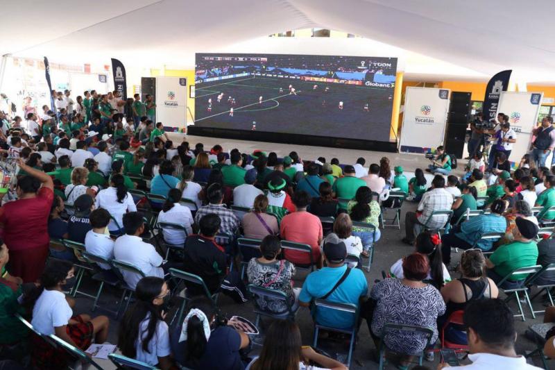 Gran fiesta futbolera se vivió en Kanasín con el "Mundial para Todas y Todos" por el Mundial Qatar 2022