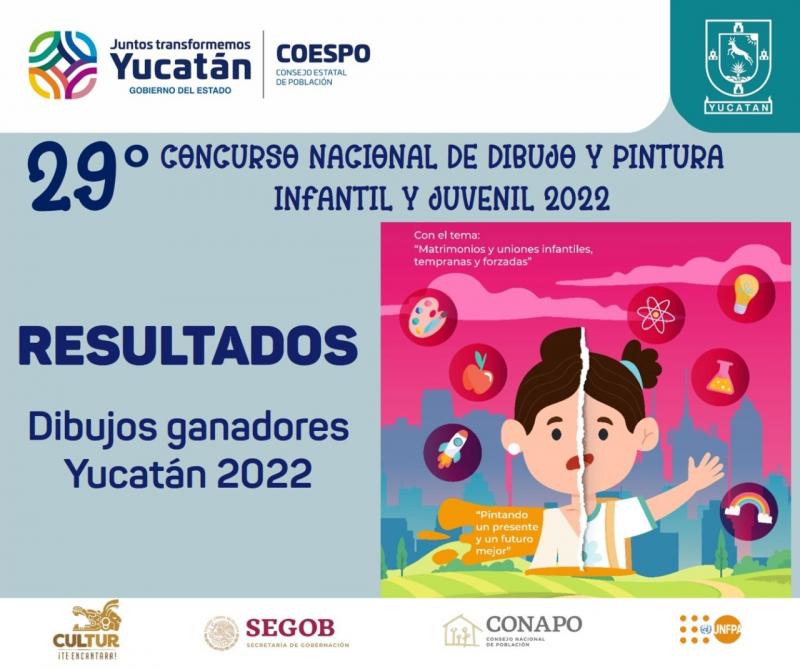 Selecciona Yucatán a sus representantes para el Concurso Nacional de Dibujo y Pintura Infantil y Juvenil 2022