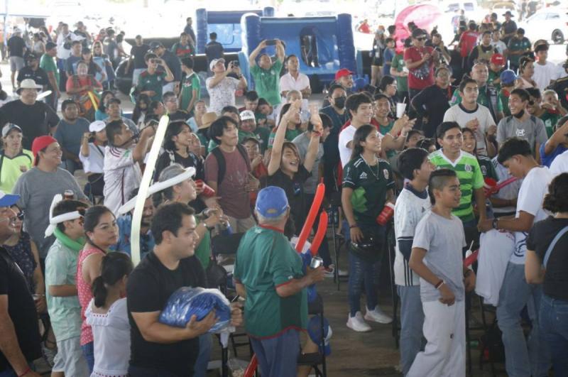 Habitantes de Tizimín disfrutan de la fiesta futbolera con el "Mundial para Todas y Todos"