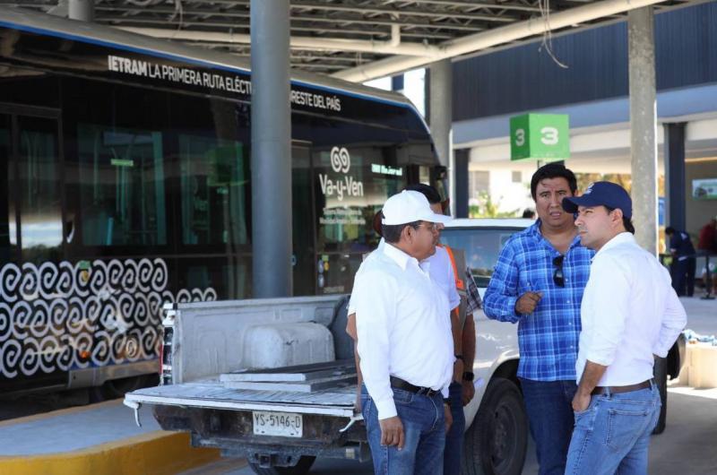 Supervisa el Gobernador Mauricio Vila Dosal avances de la estación del Ie-Tram en La Plancha para seguir transformando la movilidad